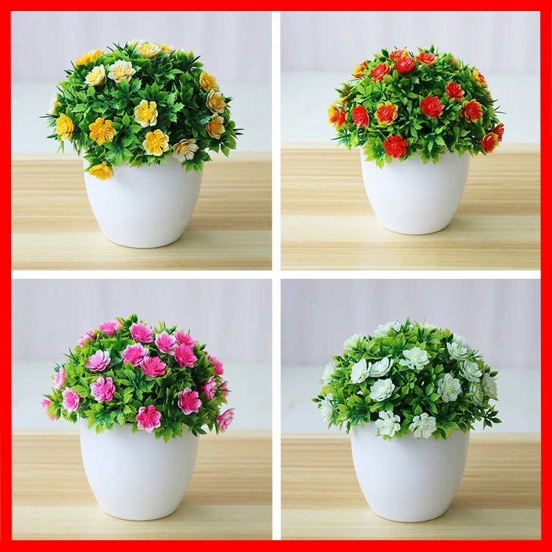 Bonsai Garden Zen - 1Pcประดิษฐ์พืชBonsaiดอกไม้พืชดอกไม้ปลอมPottedเครื่องประดับสำหรับตกแต่งGarden Decorโรงแรม