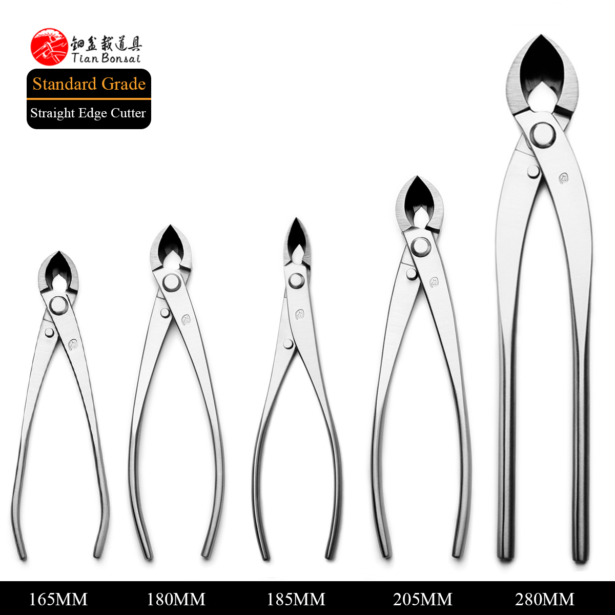 Concave Branch Cutter - มีดตัดกิ่งเหล็กอัลลอยด์3Cr13เครื่องมือบอนไซขอบตรงเกรดมาตรฐาน