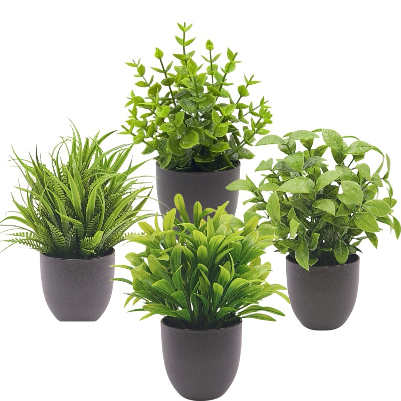 Bonsai Garden Zen - ต้นไม้จำลองสีเขียว บอนไซ ของตกแต่งภายในสำนักงานข้ามพรมแดน สำหรับถ่ายภาพ ต้นไม้กระถางขนาดเล็ก ดอกไม้จำลอง