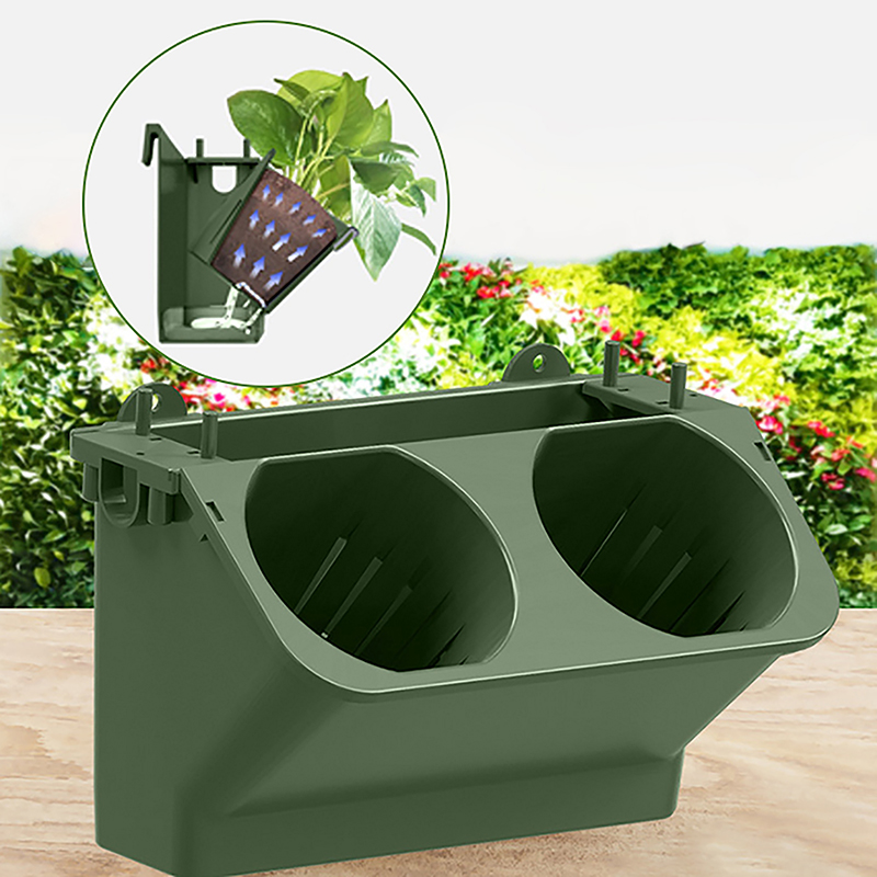 Bonsai Vertical Garden - กระถางรดน้ำดอกไม้ด้วยตนเองไม้อวบน้ำติดผนังกระถางต้นไม้ในสวนแนวตั้งกระถางพืชบอนไซตกแต่งระเบียงบ้าน