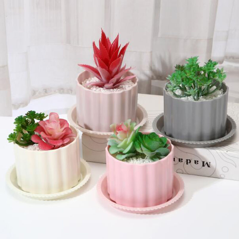 Bonsai Garden Europe - กระถางต้นไม้พลาสติกสไตล์นอร์ดิก สีเขียว สำหรับปลูกต้นเรดิช ฟาแลนนอปซิส กระถางต้นไม้แบบมีรูระบายอากาศ แจกันบอนไซ