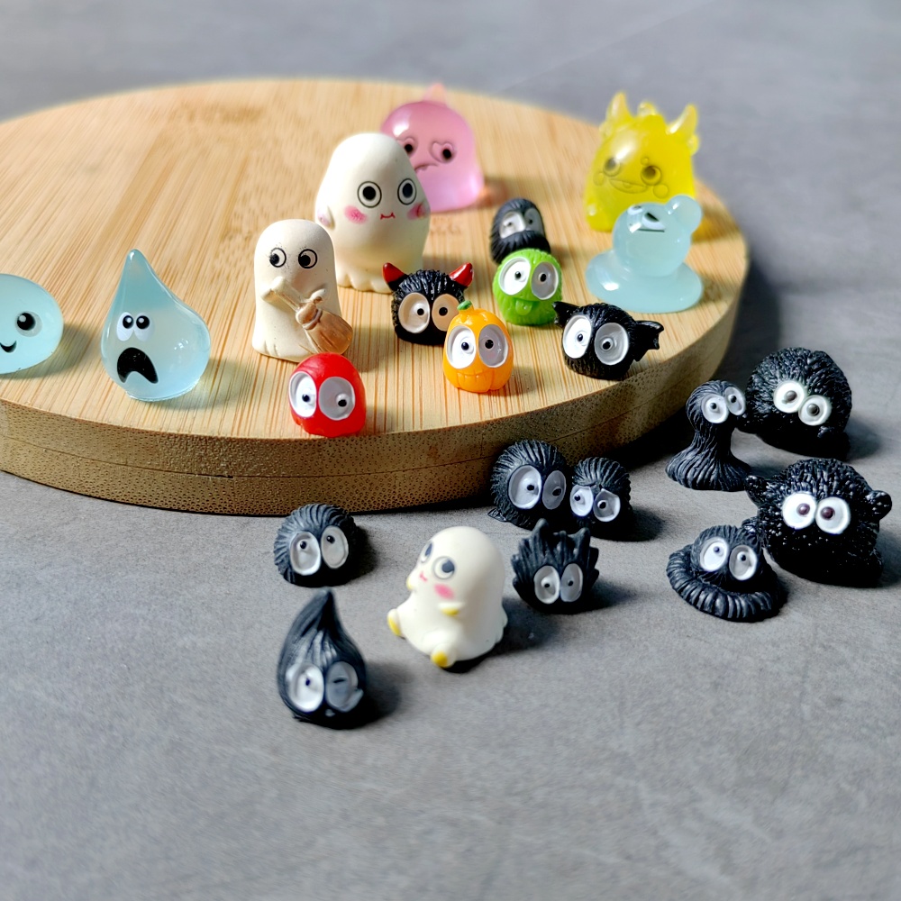 8 PC Mini ตลกน่ารักสีดําสีฟ้าห - Bonsai Garden Mini บทวิจารณ์และราคา
