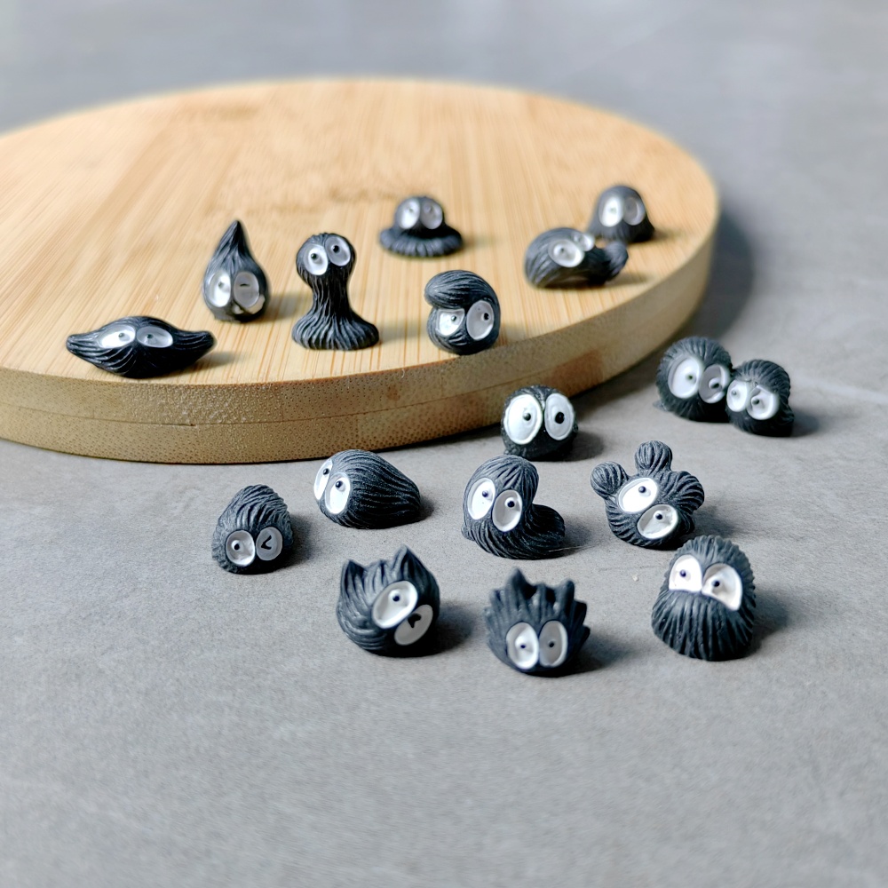 8 PC Mini ตลกน่ารักสีดําสีฟ้าห - Bonsai Garden Mini บทวิจารณ์และราคา