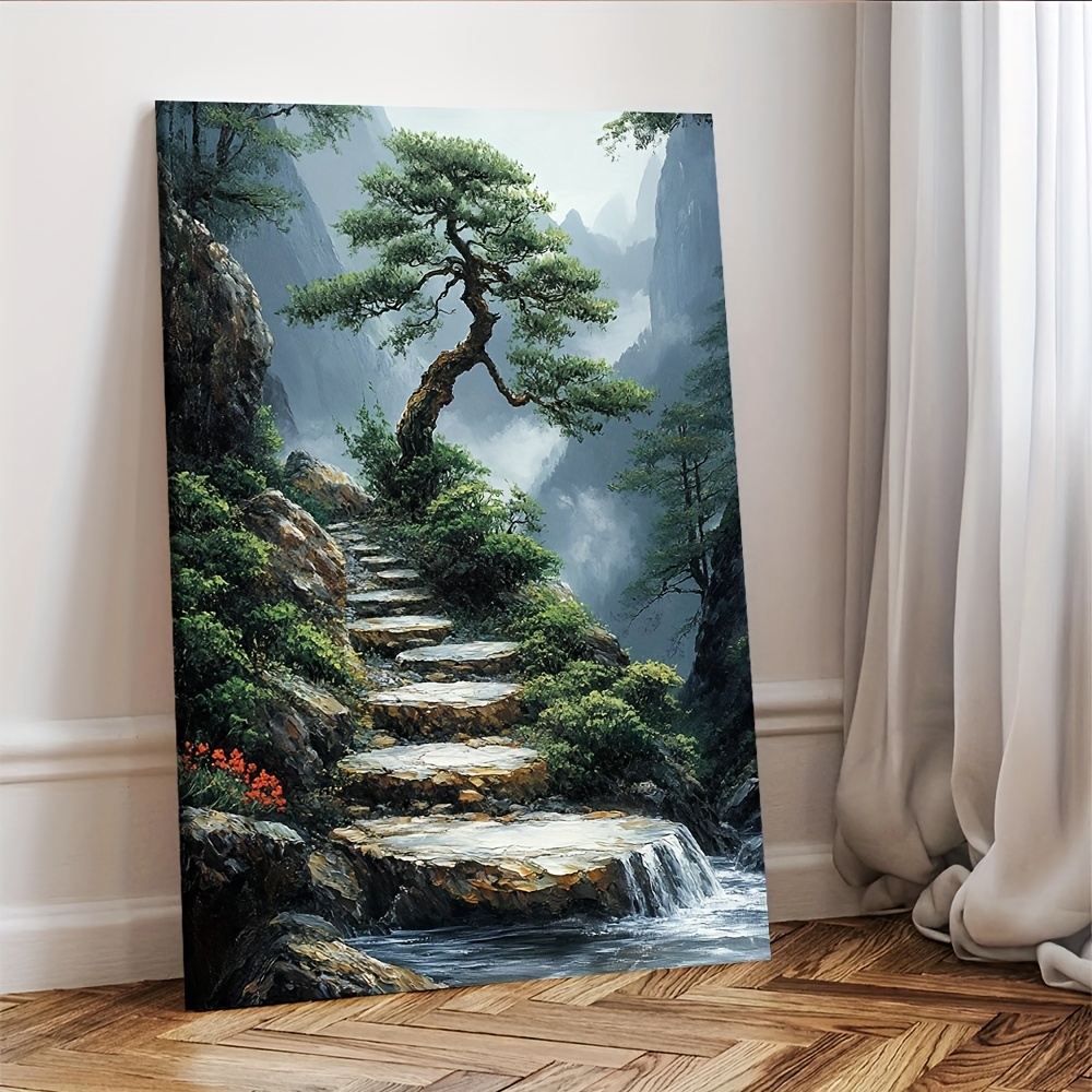งานศิลปะบนผืนผ้าใบสวนเซนที่มีต - Bonsai Vertical Garden บทวิจารณ์และราคา