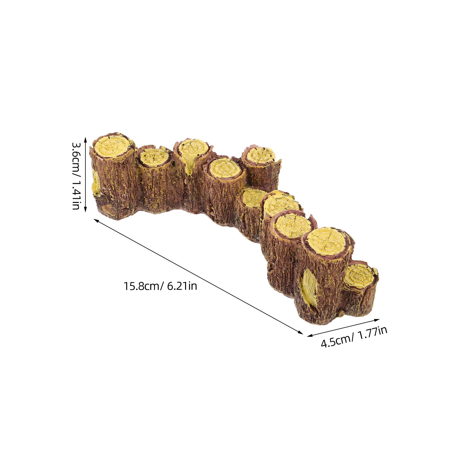3 ชิ้น ตอไม้เรซิ่นสำหรับจัดสวน - Bonsai Garden Miniature บทวิจารณ์และราคา