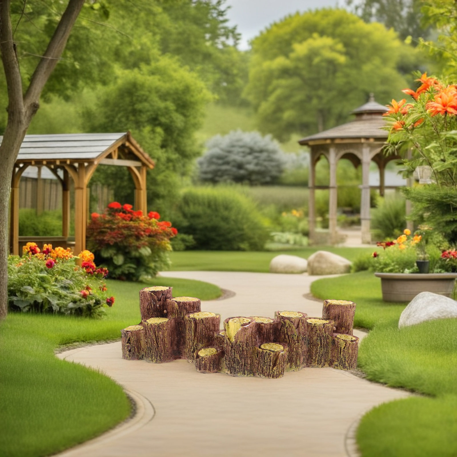 3 ชิ้น ตอไม้เรซิ่นสำหรับจัดสวน - Bonsai Garden Miniature บทวิจารณ์และราคา
