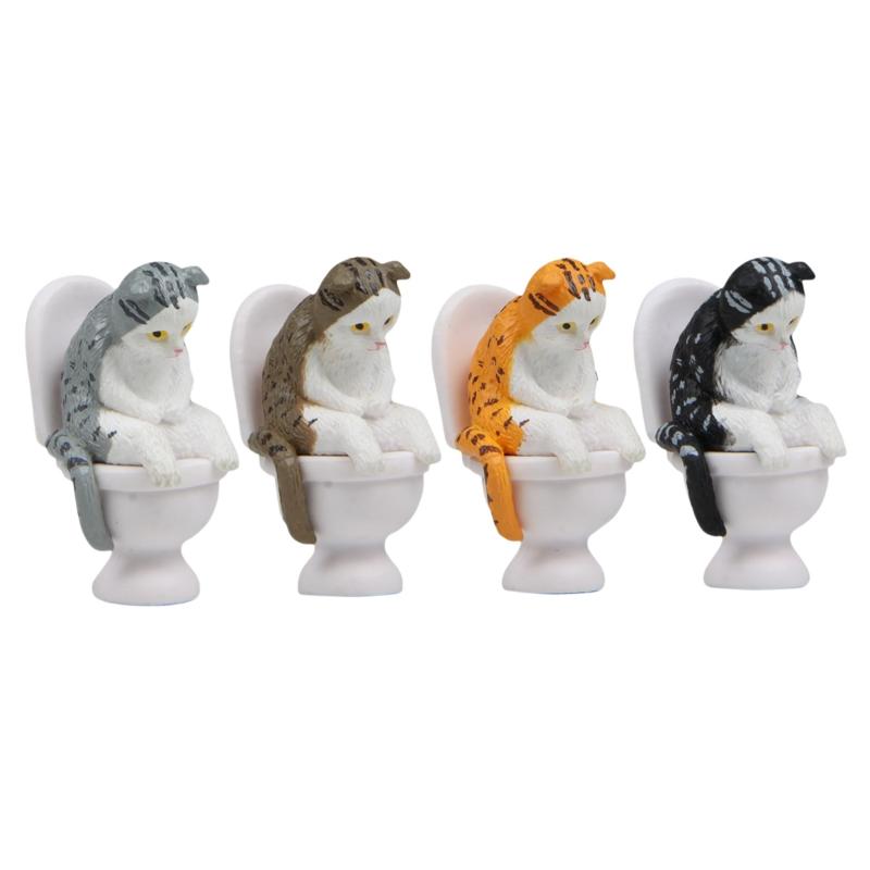[J] โมเดลแมวบนชักโครก ฟิกเกอร์ - Bonsai Garden Chinese Garden บทวิจารณ์และราคา