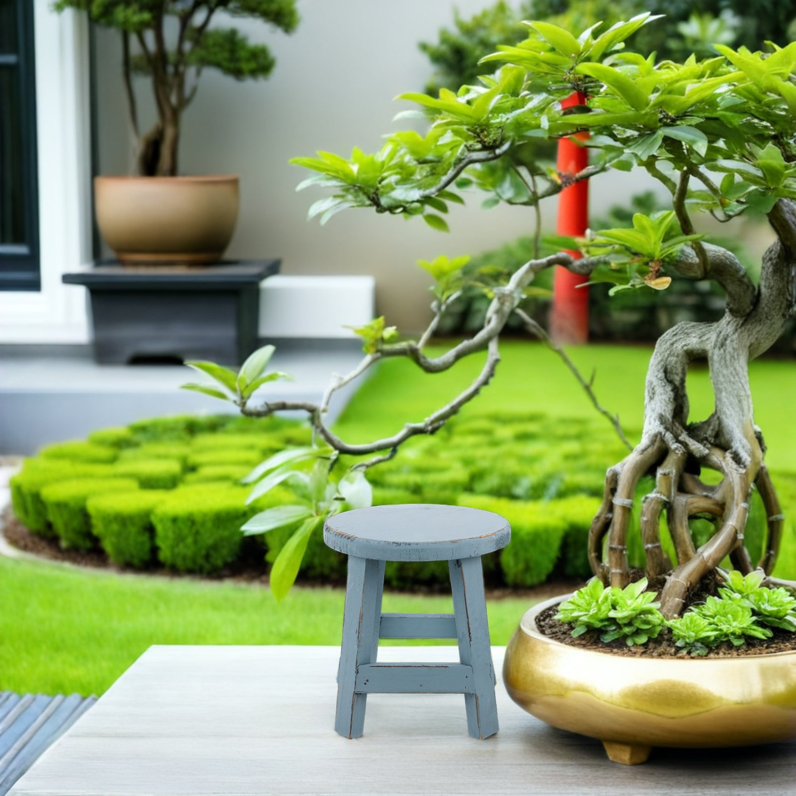 ขาตั้งกระถางดอกไม้ทรงสตูล 18 ซ - Bonsai Garden Mini บทวิจารณ์และราคา