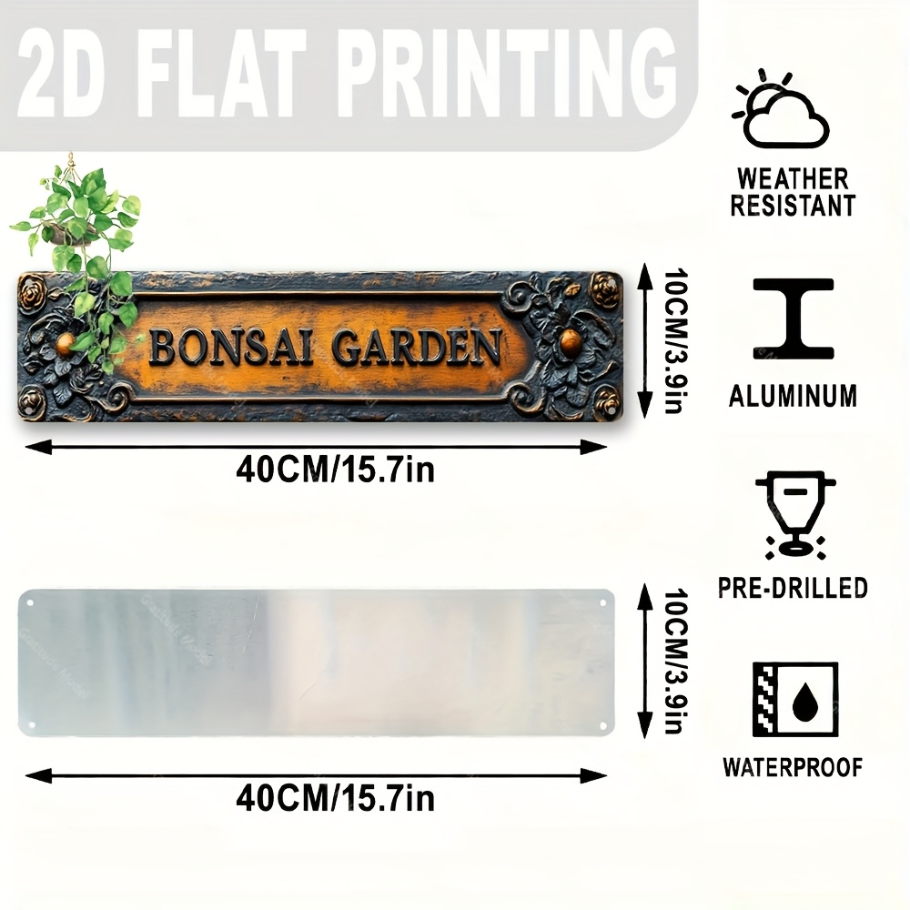 ป้ายอะลูมิเนียมแบบแบน 2 มิติ ท - Bonsai Garden And Cafe บทวิจารณ์และราคา