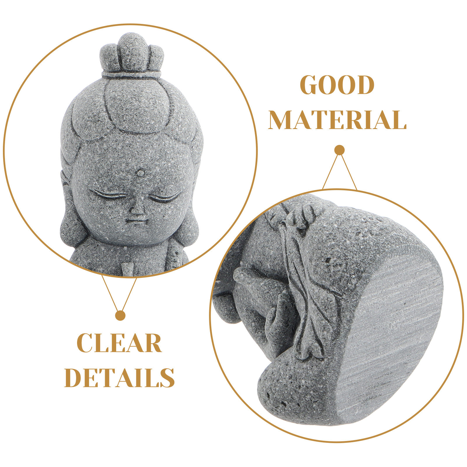 รูปปั้นพระโพธิสัตว์กวนอิมหินขน - Bonsai Garden Zen บทวิจารณ์และราคา