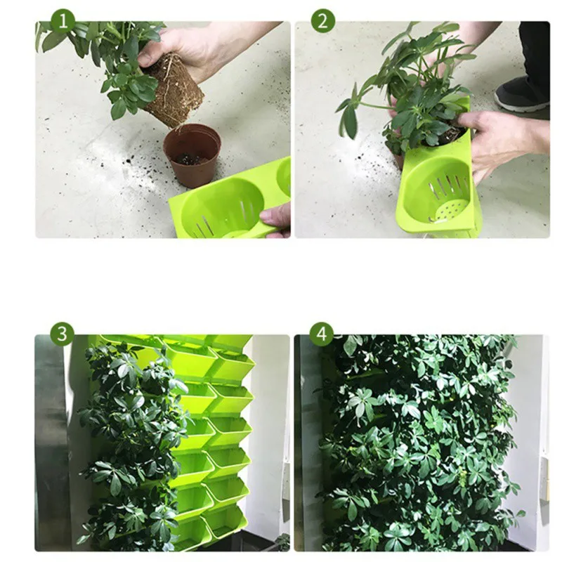 1PC Self Watering ดอกไม้หม้อแน - Bonsai Vertical Garden บทวิจารณ์และราคา