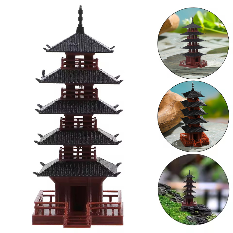 รูปปั้นเจดีย์ขนาดเล็ก โมเดลอาค - Bonsai Garden Mini บทวิจารณ์และราคา