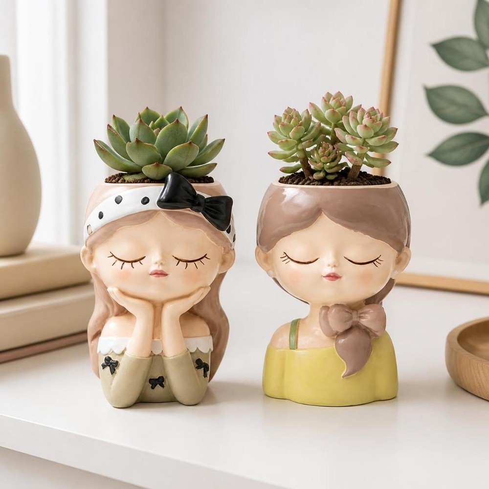 อุปกรณ์ทำสวน กระถางต้นไม้รูปหน - Bonsai Garden And Cafe บทวิจารณ์และราคา