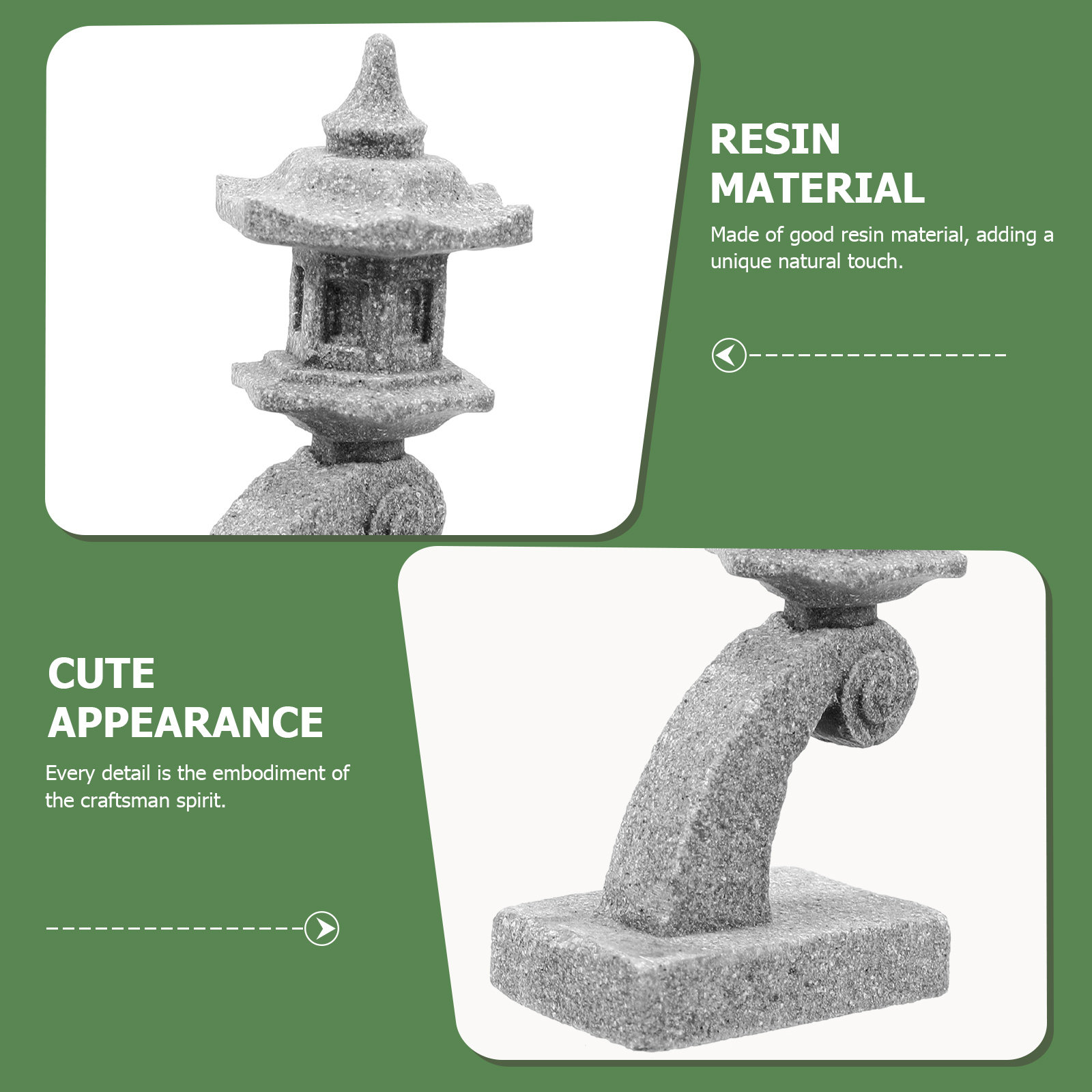 ศาลาจิ๋วเรซิ่นสุดหรู สำหรับตกแ - Bonsai Garden Miniature บทวิจารณ์และราคา