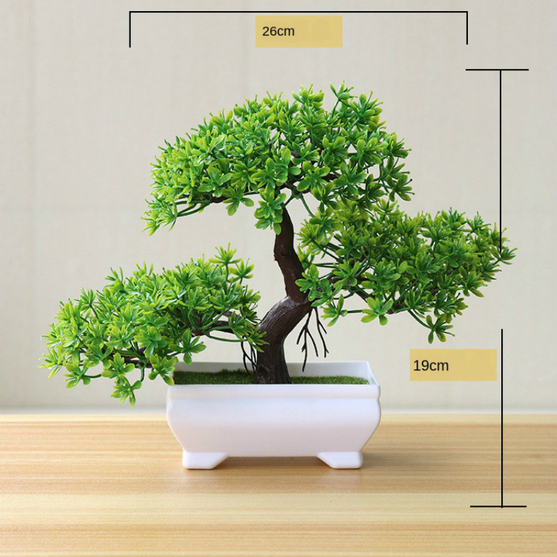 ใหม่สีเขียวพืชประดิษฐ์บอนไซต้น - Bonsai Garden Mini บทวิจารณ์และราคา