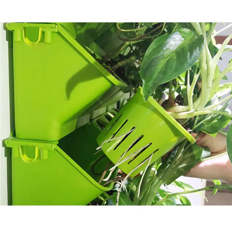 วางซ้อนกันได้กระถางดอกไม้แขวนผ - Bonsai Vertical Garden บทวิจารณ์และราคา