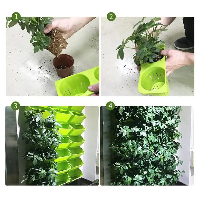 วางซ้อนกันได้กระถางดอกไม้แขวนผ - Bonsai Vertical Garden บทวิจารณ์และราคา