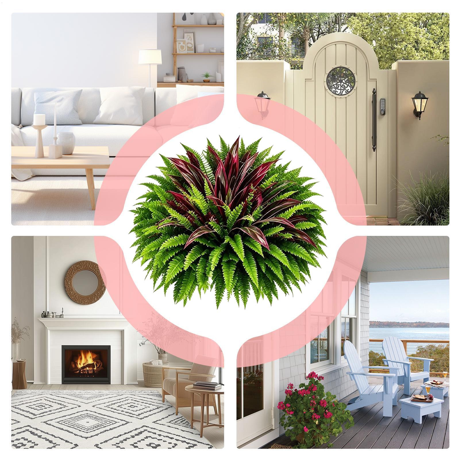 เฟิร์นปลอม ทนรังสียูวี และพุ่ม - Bonsai Garden And Cafe บทวิจารณ์และราคา